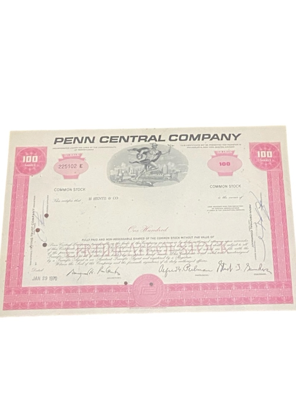 Stock Certificate